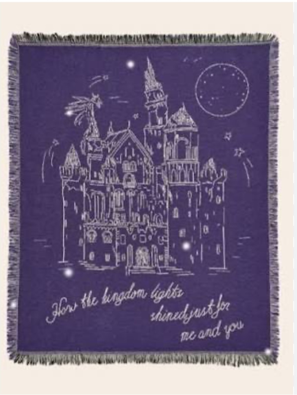 Taylor Swift Woven Blanket Long Live How The Kingdom Lights Shined Speak Now